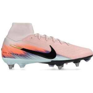 Nike Zoom Mercurial Superfly 10 Elite IJzeren-Nop Voetbalschoenen (SG) Pro Player Roze Blauw Turquoise