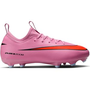 Nike Zoom Mercurial Vapor 16 Academy Gras / Kunstgras Voetbalschoenen (MG) Kids Roze Felrood Lichtblauw