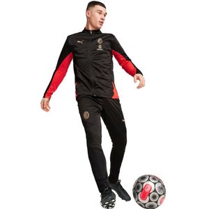 PUMA AC Milan Trainingspak Full-Zip 2024-2025 Zwart Rood