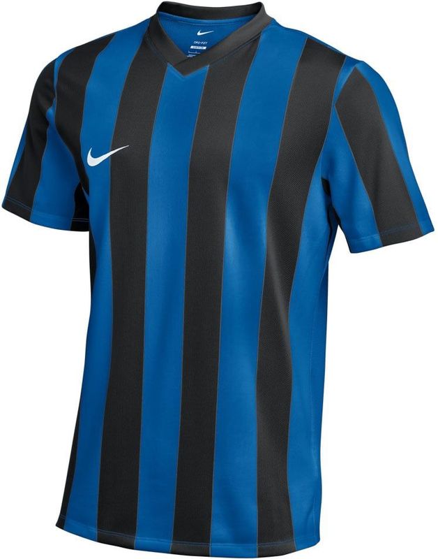 Nike Striped Division V Voetbalshirt Kids Blauw Zwart