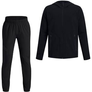 Under Armour Unstoppable Trainingspak Full-Zip Kids Zwart Donkergrijs