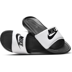 Nike Victori One Slippers Zwart Wit Zwart