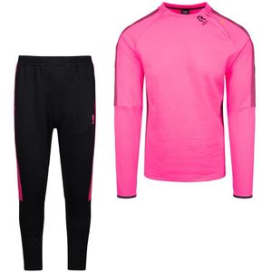 Robey Performance Cross-Zip Trainingspak Neon Roze Zwart