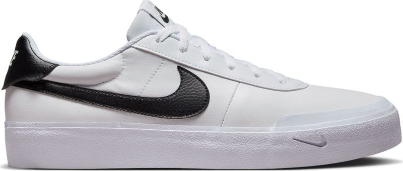 Nike Court Shot Sneakers - Wit Zwart - Synthetisch Leer - Ademend