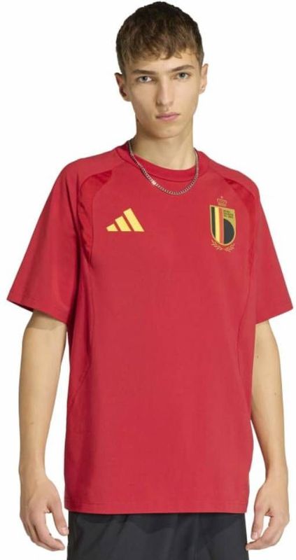 adidas België Tiro Tech T-Shirt 2026-2028 Rood Geel