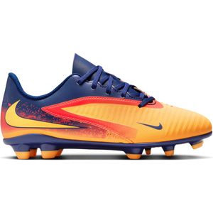 Nike - Phantom 6 Low Haaland Club - Voetbalschoenen - Donkerblauw Oranje Geel Rood