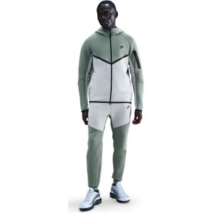 Nike Tech Fleece Sportswear Trainingspak Donkergroen Beige Zwart