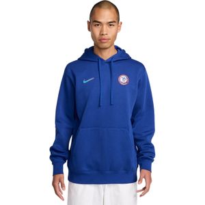 Nike Chelsea Club Hoodie 2024-2025 Blauw Lichtblauw Oranje