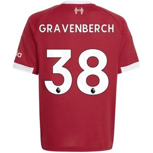 adidas Liverpool Gravenberch 38 Thuisshirt 2025-2026 Kids