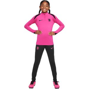 Nike Chelsea Strike Trainingspak 1/4-Zip 2024-2025 Kids Roze Zwart
