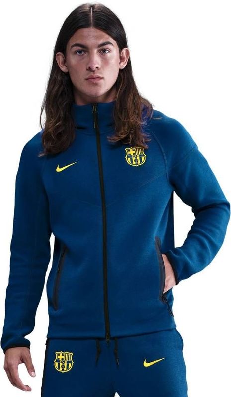 Nike FC Barcelona Tech Fleece Vest 2025-2026 Donkerblauw Geel