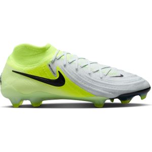 Nike Phantom Luna II Elite Gras Voetbalschoenen (FG) Neongeel Zilver Zwart