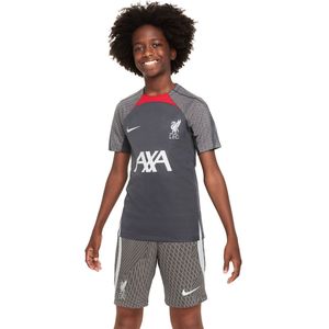 Nike Liverpool Strike Trainingsset 2023-2024 Kids Donkergrijs Grijs Rood