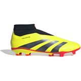 adidas Predator League Veterloze Gras Voetbalschoenen (FG) Felgeel Zwart Rood