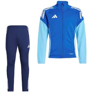 adidas Tiro 25 Competition Trainingspak Full-Zip Kids Blauw Lichtblauw Donkerblauw