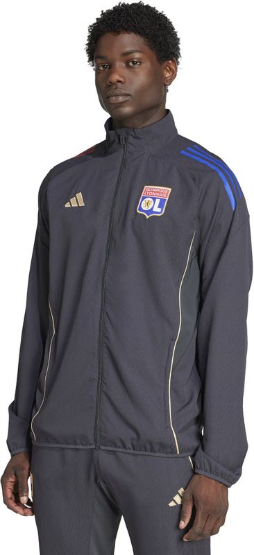 adidas - Olympique Lyon - Presentatie Trainingsjack - Donkergrijs - 2025-2026