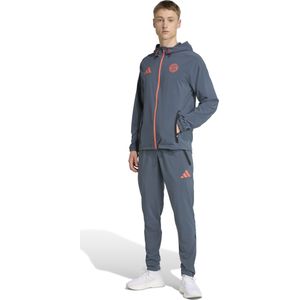 adidas Bayern München Vis Tech Trainingspak Full-Zip 2025-2026 Donkergrijs Oranje
