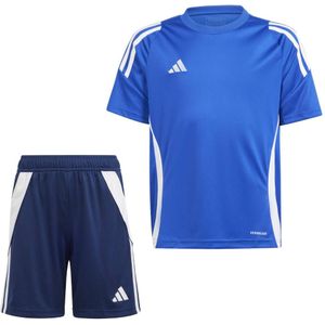 adidas Tiro 24 Trainingsset Kids Blauw Donkerblauw Wit