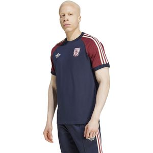 adidas Arsenal Culturewear T-Shirt 2024-2025 Donkerblauw Donkerrood Wit