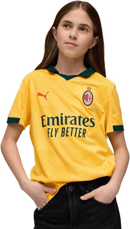 Puma - Ac Milan 25/26 - Replica Derde Korte Mouw T-shirt - Geel - Junior