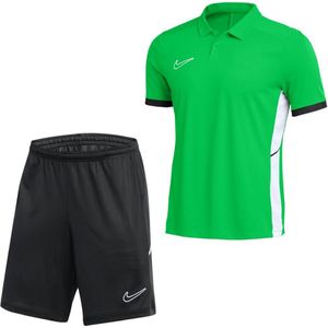 Nike Academy 25 Polo Trainingsset Groen Zwart Wit