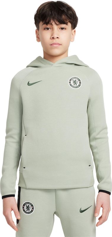 Nike - Chelsea Tech Fleece Hoodie - Lichtgroen - Kids - 2025-2026