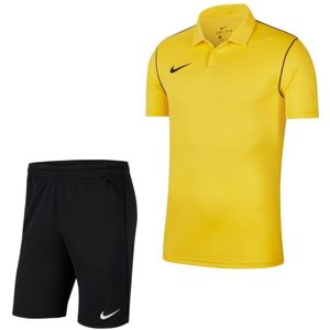 Nike Park 20 Polo Trainingsset Kids Geel Zwart