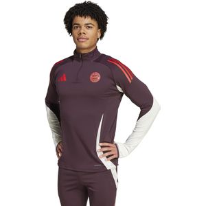 adidas Bayern München Trainingstrui 1/4-Zip 2024-2025 Bordeauxrood Wit Rood