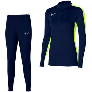 Nike Dri-FIT Academy 23 Trainingspak Dames Donkerblauw Geel Wit