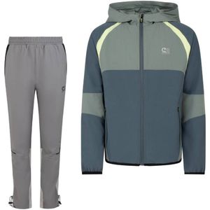 Cruyff Elite 2.0 Trainingspak Kids Blauw Groen Grijs