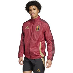 adidas België Anthem Trainingsjack Reversible 2024-2026 Rood Zwart Goud Beige