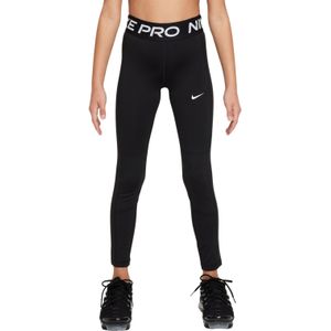 Nike Pro Leak Protection Sportlegging Meisjes Zwart Wit