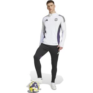 adidas Manchester United Trainingspak 1/4-Zip 2025-2026 Wit Zwart Paars