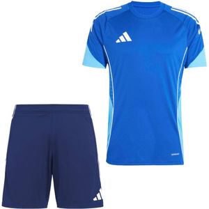 adidas Tiro 25 Competition Trainingsset Blauw Donkerblauw Lichtblauw