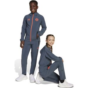 adidas Bayern München Vis Tech Trainingspak Full-Zip 2025-2026 Kids Donkergrijs Oranje