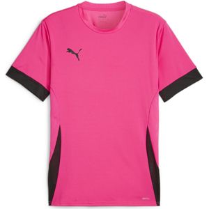 PUMA teamGOAL Matchday Voetbalshirt Felroze Zwart