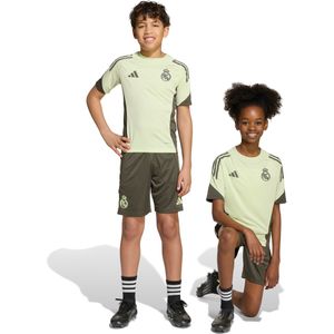 adidas Real Madrid Trainingsset 2025-2026 Kids Lichtgroen Grijs