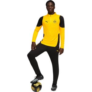 PUMA Borussia Dortmund Trainingspak 1/4-Zip 2025-2026 Geel Zwart