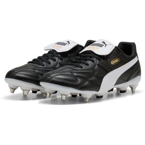 PUMA King Top - Voetbalschoenen - Zwart Wit Goud - IJzeren Noppen