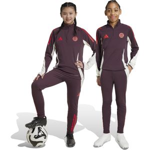 adidas Bayern München Trainingspak 1/4-Zip 2024-2025 Kids Bordeauxrood Wit Rood