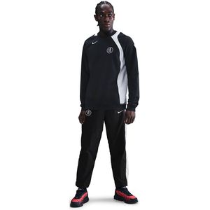 Nike Chelsea Total 90 Crew Woven Trainingspak 2025-2026 Zwart Wit