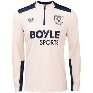 Umbro West Ham United Trainingstrui 1/4-Zip 2025-2026 Beige