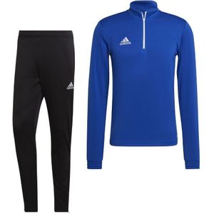 adidas Entrada 22 Trainingspak Blauw Zwart Wit