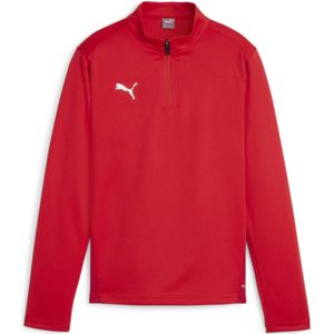 PUMA teamGOAL Trainingstrui 1/4-Zip Kids Rood Wit