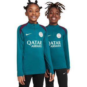 Nike Paris Saint Germain Strike Trainingstrui 1/4-Zip 2024-2025 Kids Groen Paars Wit Goud