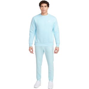 Nike Sportswear Club Fleece Crew Trainingspak Hemelsblauw Wit