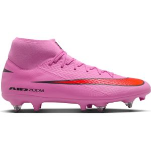 Nike Zoom Mercurial Superfly 10 Academy IJzeren-Nop Voetbalschoenen (SG) Anti-Clog Roze Felrood Lichtblauw