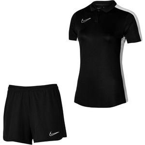 Nike Dri-FIT Academy 23 Polo Trainingsset Dames Zwart Wit