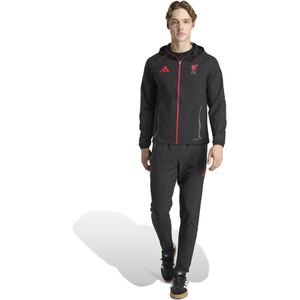 adidas Liverpool Vis Tech Trainingspak Full-Zip Zwart Rood