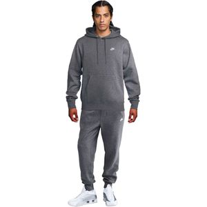 Nike Sportswear Club Fleece Joggingpak Hooded Grijs Zilver Wit
